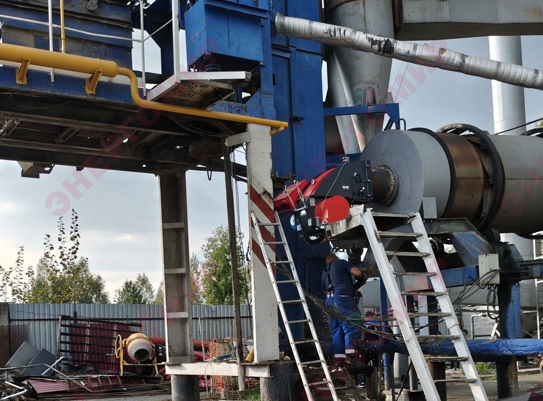 Горелка Therminator и сушильный барабан Кредмаш ДС-158: режимно-наладочные работы Горелка Therminator и сушильный барабан Кредмаш ДС-158: режимно-наладочные работы