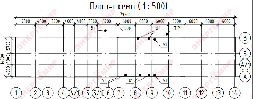 План-схема здания